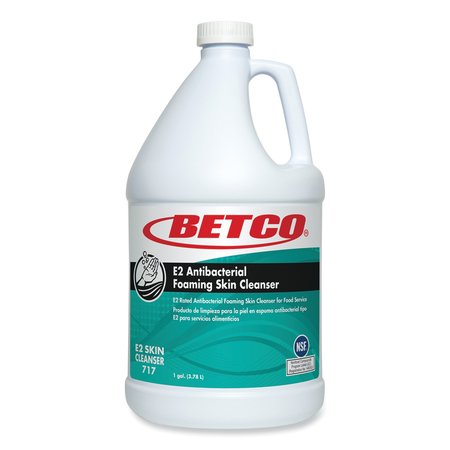 BETCO E2 Antibacterial Foaming Skin Cleanser, Fragrance Free, 1,000 mL Refill Bag, 6PK 7172900